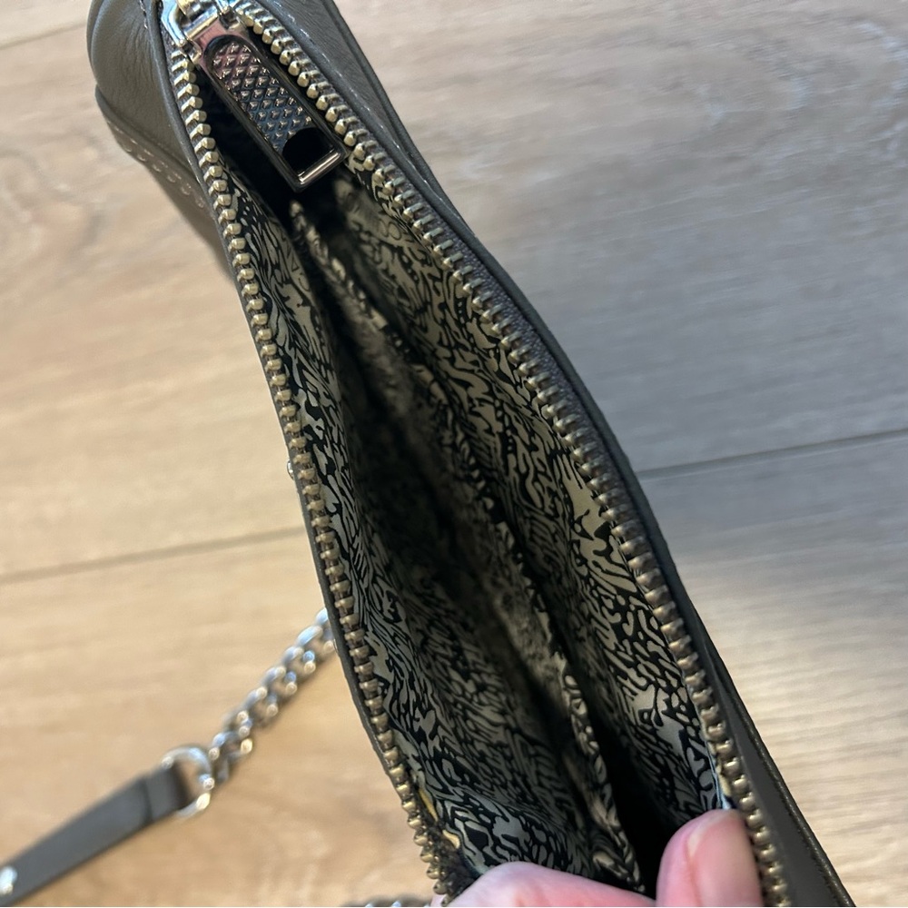 Rebecca Minkoff Grey Leather Crossbody Bag EUC - Picture 11 of 11